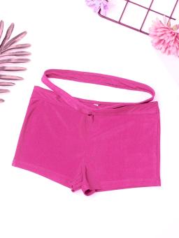 Crianças meninas dança workout outfits sutiã de cor sólida + shorts activewear terno para adolescentes yoga esportes ginásio desempenho roupas - Image 5