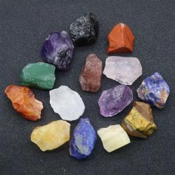 Conjunto De Pedras De Chakra Mineral Natural, Cristal De Cura De Reiki, Enfeites De Feng Shui, Decoração De Halloween, Quartzo - Image 1