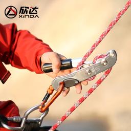 XINDA-Professional Escalada Descida PARAR, Handle-Control Rapel Device, Downhill Descender, Rapel de Freio - Image 4