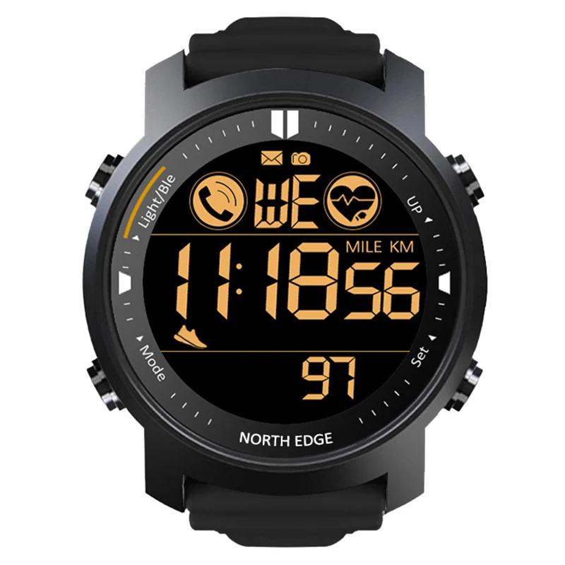 NORTH EDGE-Relógio Inteligente Impermeável para Homens, Monitor de Freqüência Cardíaca, 50m, Natação, Corrida, Esportes, Pedômetro, Cronômetro, Smartwatch, Android, IOS - Image 1