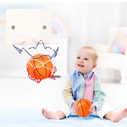 Mini basquete de borracha ao ar livre indoor crianças entretenimento jogar jogo de basquete de alta qualidade bola de borracha macia para crianças - Image 2
