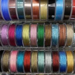 Fio de Nylon colorido para DIY, nó chinês, cabo de macramé, pulseira trançada de corda, borlas Beading, 1mm, 10m por rolo, 10m por rolo - Image 1