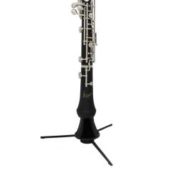 Durável clarinete suporte com feltro almofada woodwind acessórios dobrável tripé abs oboé titular peças de instrumento musical - Image 6