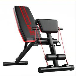 Multifuncional dobrável haltere banco, músculos abdominais apoiar placa, supino, fitness, novo - Image 5