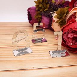 Sinais De Direção De Festa Com Base De Retângulo, Números De Mesa, Fontes De Casamento, Decoração De Festa, Restaurante, Chuveiro, Altura De 6cm - Image 5