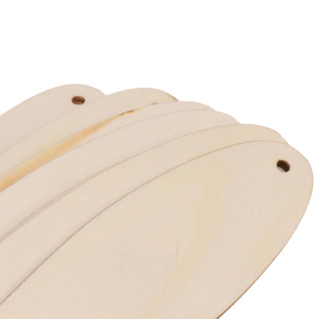 Oito peças de MDF em formato de placa de surf para artesanato e decoração DIY