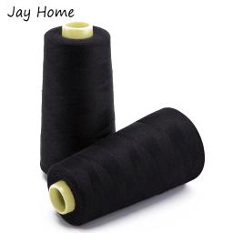 Carretel de linha de costura para máquina de costura, acessório de fio de costura preto e branco de 3000 jardas com 40/2 linhas de bordado - Image 2