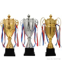 Troféus personalizáveis de Champions Trophy, Troféu de Metal Coberto Comercial, Medalha Universal, Ouro, Prata, Bronze, Souvenir Cup - Image 2