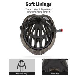 RION-Capacete Ultraleve de Ciclismo para Homens, MTB Caps, Capacete de Mountain Road, Capacetes de Bicicleta, Bike Wear, Esportes ao ar livre, Chapéu Seguro - Image 5