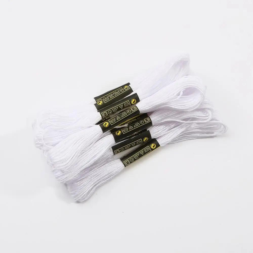 50 pçs/lote multicolorido algodão ponto cruz threads costura skeins bordado fio fio kit artesanato diy acessórios de costura - Image 1