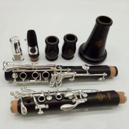 Clarinete Ebony Blackwood com palhetas bocal, clarinetes profissionais Bb, 17 chaves baquelite, instrumentos musicais, DIY, frete grátis - Image 2
