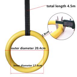 Anel Ginástica Profissional com Alça Ajustável, Pull Up, Ginásio, Treino Em Casa, Crossfit, Corpo, Força, Treinamento Muscular - Image 4