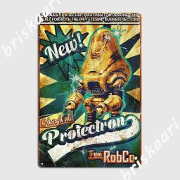 Placa de metal de protetron, pôster para decoração de festa em clube, placas de sinal de lata - Image 2