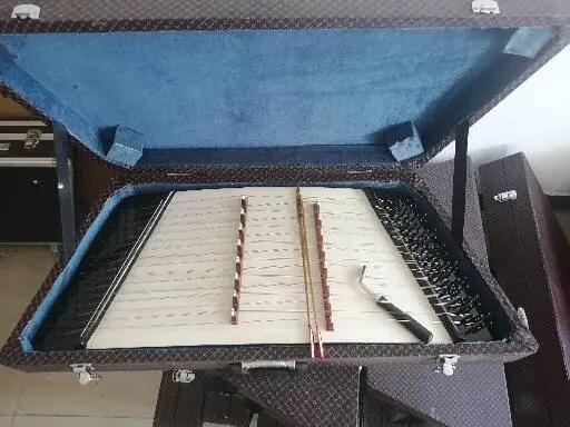Caixa Profissional para Instrumento Musical Bulcimer Yangqin Compacto de Duas Fileiras com 8 Tons