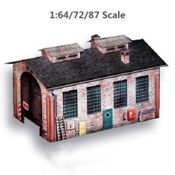 Modelo miniatura para montagem de construção, materiais de papel, Kits artesanais de diorama, 1 conjunto, escala 1:87, 64, 72, 100 - Image 2
