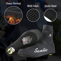 Cobertura para sapatos de ciclismo para homens, sapatos térmicos, à prova de vento, bicicleta de estrada, reflexiva MTB, quente, tamanho asiático, 7C09075, inverno - Image 3