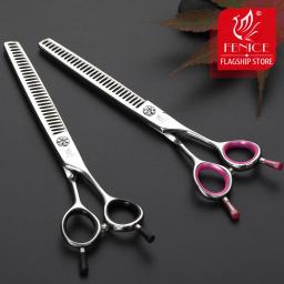Fenice 6.75/7.0 polegada desbaste tesoura aliciamento kit para cão profissional ferramenta groomer jp440c taxa de desbaste cerca de 70% - Image 5