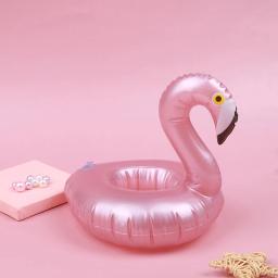 Suporte inflável rosa de flamingo para piscina, porta-copo para bebidas aquáticas, copo para praia e celular, fileira flutuante para cuidados - Image 4