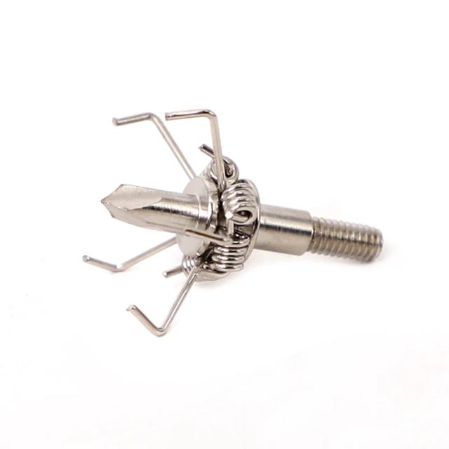 Broadheads de Aço Inoxidável para Judo - Juntas de Seta para Caça com 6 Peças