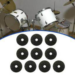 Almofadas de feltro címbalo preto almofadas de feltro címbalo eco-friendly longa vida útil tambor peças de reposição da arruela do címbalo - Image 5