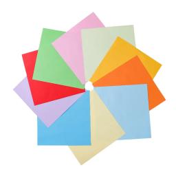 Papel de dupla face origami quadrado, papel dobrável de cor sólida multicolorido para crianças, decoração artesanal para scrapbooking diy com 100 peças - Image 3