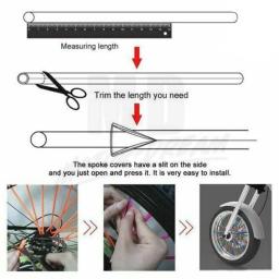 36 pçs bicicleta falou coldre pneu decorativo aro capa protetora capa protetora, adequado para bicicletas e motocicletas - Image 5