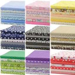 Teramila-Pano De Costura, Patchwork Quilt Fabrics, Tecidos De Algodão Artesanais, Tecido para Bordado, 30x30cm, 25x25cm, 7 Pçs/conjunto, 8 Pçs/conjunto - Image 1