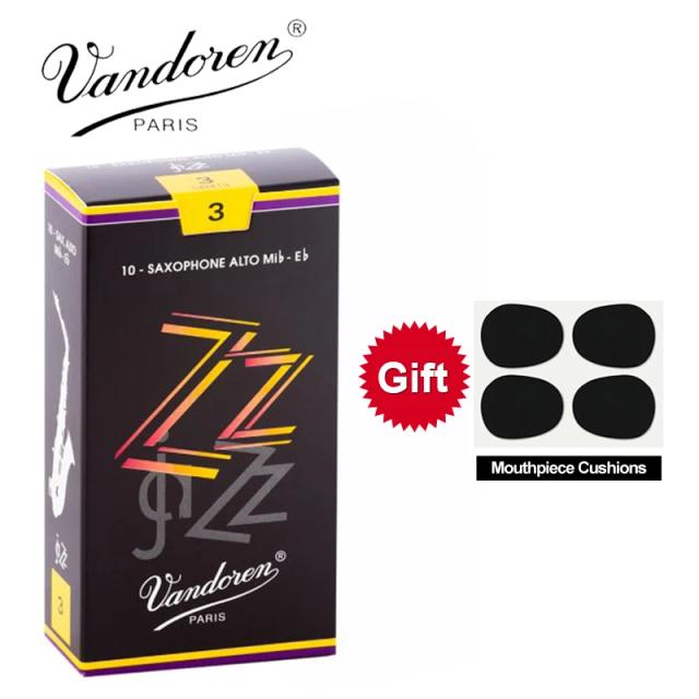 Palhetas de Saxofone Vandoren Originais 2.5, 3 e 3.5 com Caixa de 10 e Presente Especial
