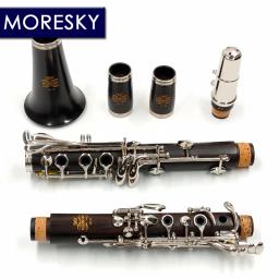 Moresky Professional Ebony Clarinete, Bb 17 Chaves Grenadilla, Sib Klarnet, M110 - Image 1