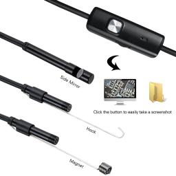 5.5mm 2m android endoscópio câmera ip67 suporte à prova dip67 água otg & uvc smartphone hd cobra mini usb endoscópio - Image 2