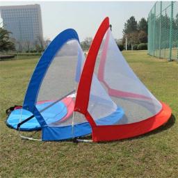 Rede de futebol dobrável, goleira extra resistente para prática de bola de futebol, para estudantes e crianças, 1 peça - Image 1