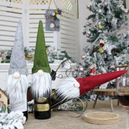 Tampa da garrafa do champanhe do Natal, Vestir-se, Festa de feriado, Decoração do tampão do vinho, Decoração Home Living, Enfeites, L6 - Image 1