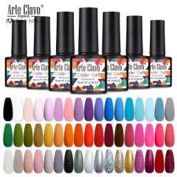 Arte clavo 8ml gel unha polonês fosco base superior casaco led embeber fora preto branco nova chegada verniz híbrido arte do prego maincure polonês - Image 1