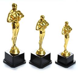Oscar troféu prêmio plástico dourado réplica equipe esportes competição artesanato lembrança festa celebração presente - Image 5
