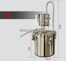 Aço inoxidável cobre casa DIY álcool vinho fazendo kit dispositivo, água e vinho destilador, óleo essencial Brewing equipamentos, 10 20L - Image 2