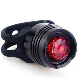 Dianteiro e traseiro levou luz para bicicleta, luz vermelha e branca, lâmpada de segurança com 3 modos, luz de advertência para ciclismo - Image 1