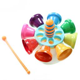 Crianças 8 nota percussão sino colorido mão sino musical jogo do bebê cedo educacional instrumento de música brinquedos para crianças presente - Image 5