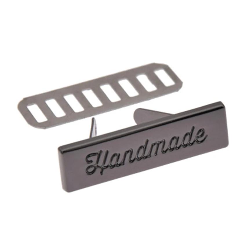 10 pçs de alta qualidade metal artesanal vestuário etiquetas etiquetas roupas para costura roupas diy artesanato decoração acessórios - Image 1