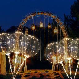 Balões luminosos de led para natal, balões transparentes de hélio para decoração de festas de aniversário e casamento - Image 6