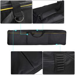 Ammoon-bolsa de transporte para teclado com 88 teclas, acolchoado, piano elétrico, bolsa, fechamento com zíper com alça superior (entrega aleatória cor) - Image 6