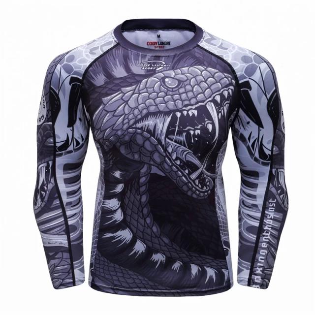 Rashguard Masculino PK MMA: Camisa de Manga Comprida para Fitness, Muay Thai, Boxe e Jiu Jitsu