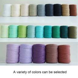 YOMDID-Fios planos coloridos, fios de crochê práticos, fios de tecelagem, acessórios de costura, artesanato, cachecol, bolsa, tricô, DIY, 250g - Image 5