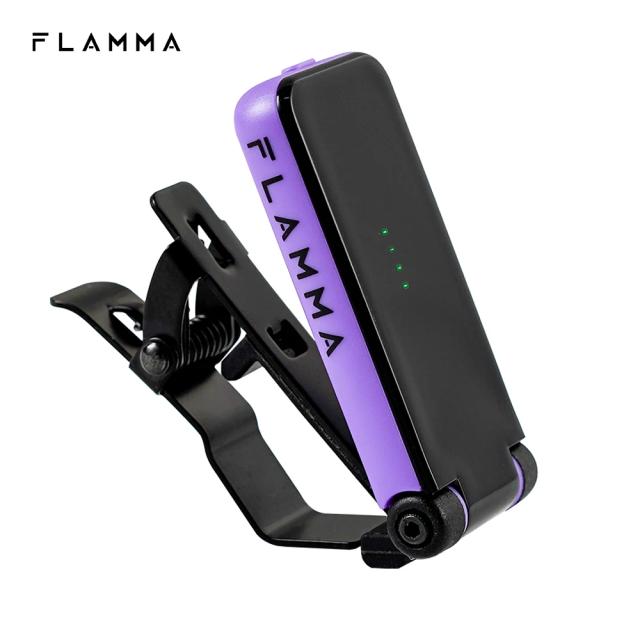 Tuner Clip-on FLAMMA para guitarra, baixo, ukulele e outros instrumentos - Presente de Natal ideal FT01