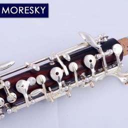 MORESKY-Profissional C Key Oboé de Redwood, Semi, Totalmente Automático, Estilo de Madeira Cocobolo, Cupronickel, Banhado a Prata, S8-CO - Image 4