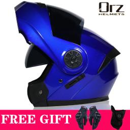 Mais recente DOT aprovado segurança modular flip capacete da motocicleta viagem corrida lente dupla capacete viseira interior - Image 5