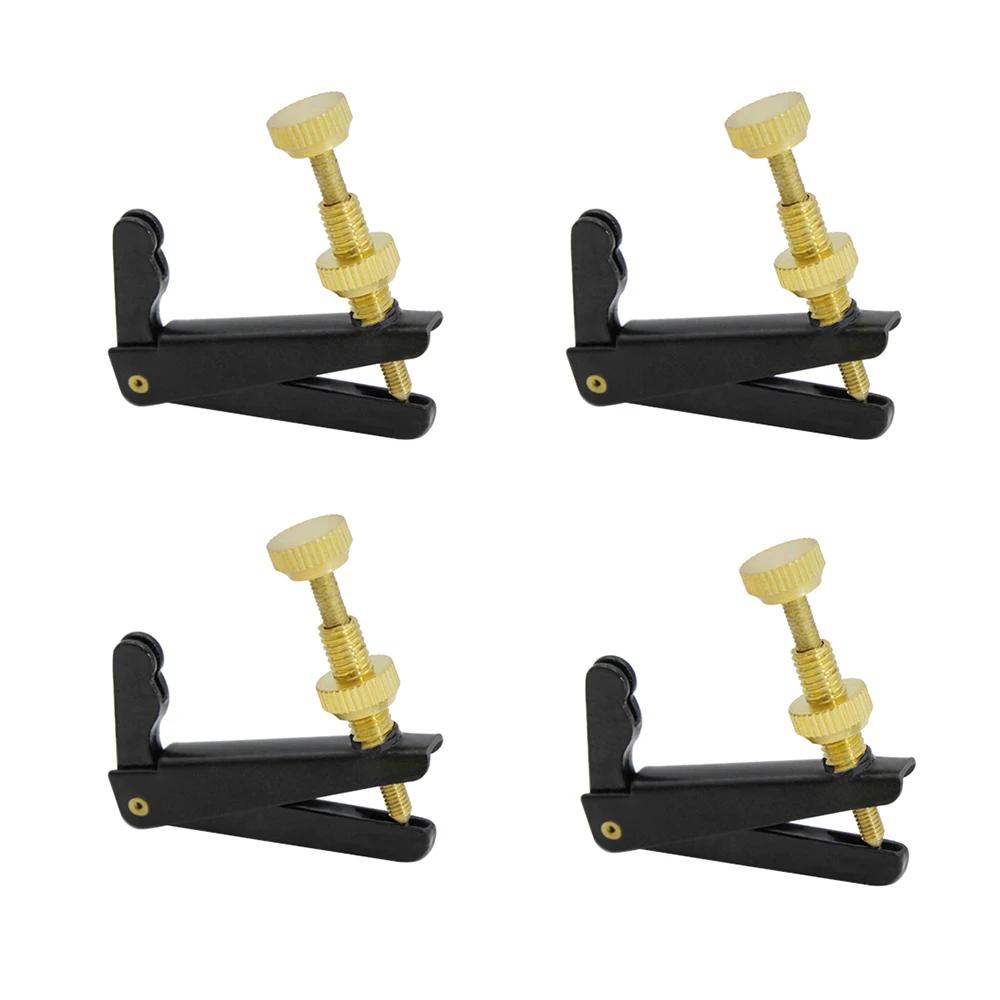 4 pçs/set 4/4 violoncelo afinador fino de alta qualidade acessórios instrumento musical corda ajustador ouro prata parafuso afinação violoncelo parte - Image 1