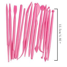 Conjunto de escultura em argila e plástico de 14 tamanhos, conjunto para decoração de bolo, ferramentas para moldar argila, brinquedos, ferramentas para modelagem de argila e polímeros - Image 6