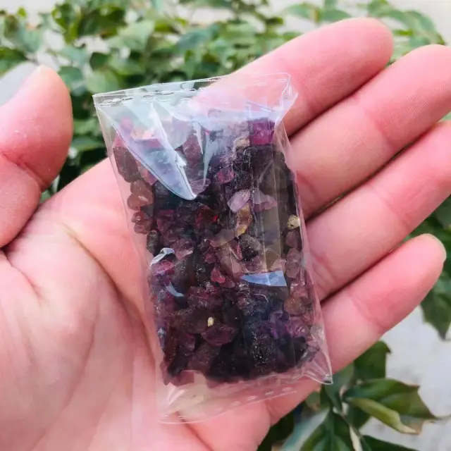 Garnet Vermelho Natural - 100g de Pedra Preciosa Tombada para Colecionadores e Artesanato DIY