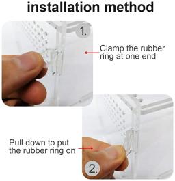 Caixa de acrílico transparente Terrário, Terrário para Répteis e anfíbios, Grilo, Tartaruga, Aranha, Caracol, Terrário para Terrário, Terrário para Terrário, Lagartixa - Image 5