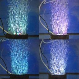Luz do tanque de peixes submersível subaquática mudando a cor led bolha de ar luz à prova dwaterproof água lâmpada do aquário que faz o oxigênio para o tanque de peixes - Image 5
